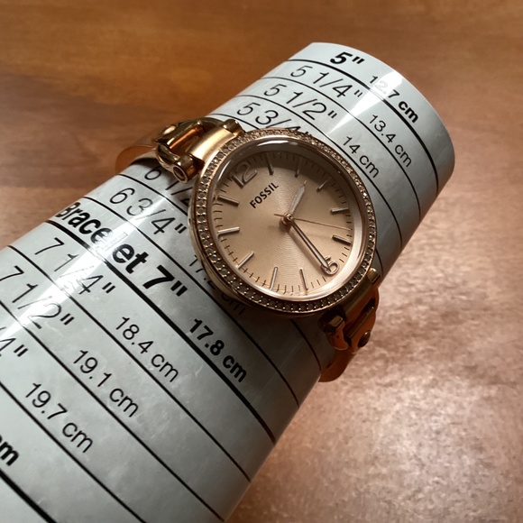 Fossil Georgia Glitz Rose Gold-tone Women’s Watch ES 3226 - Picture 9 of 11